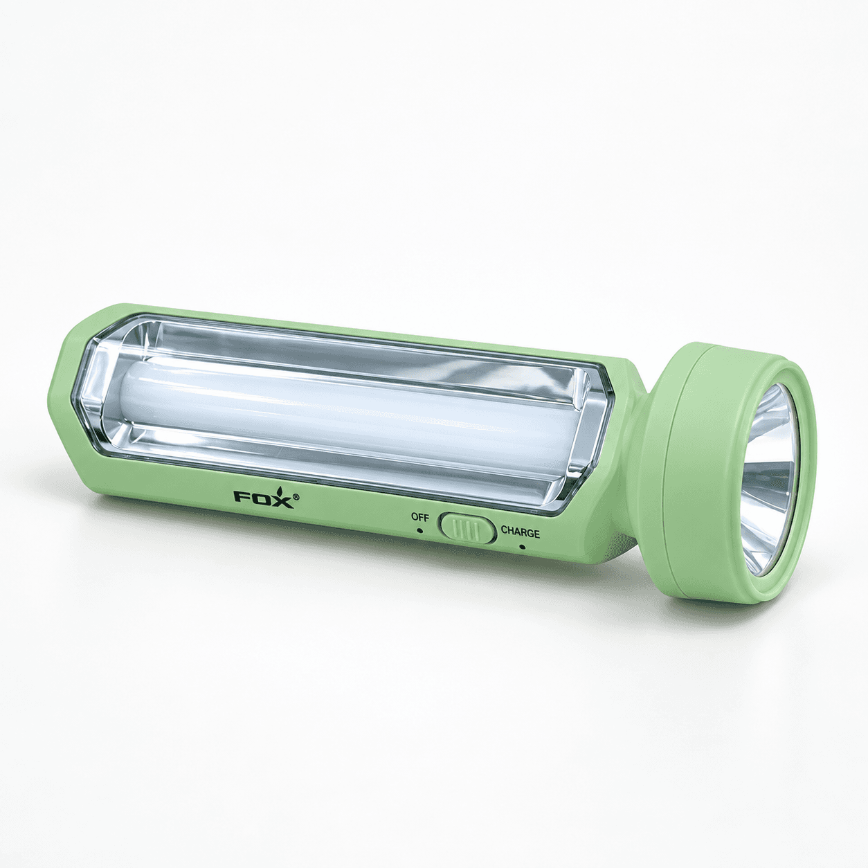FOX Lampu darurat tube Green portable — foto katalog produk