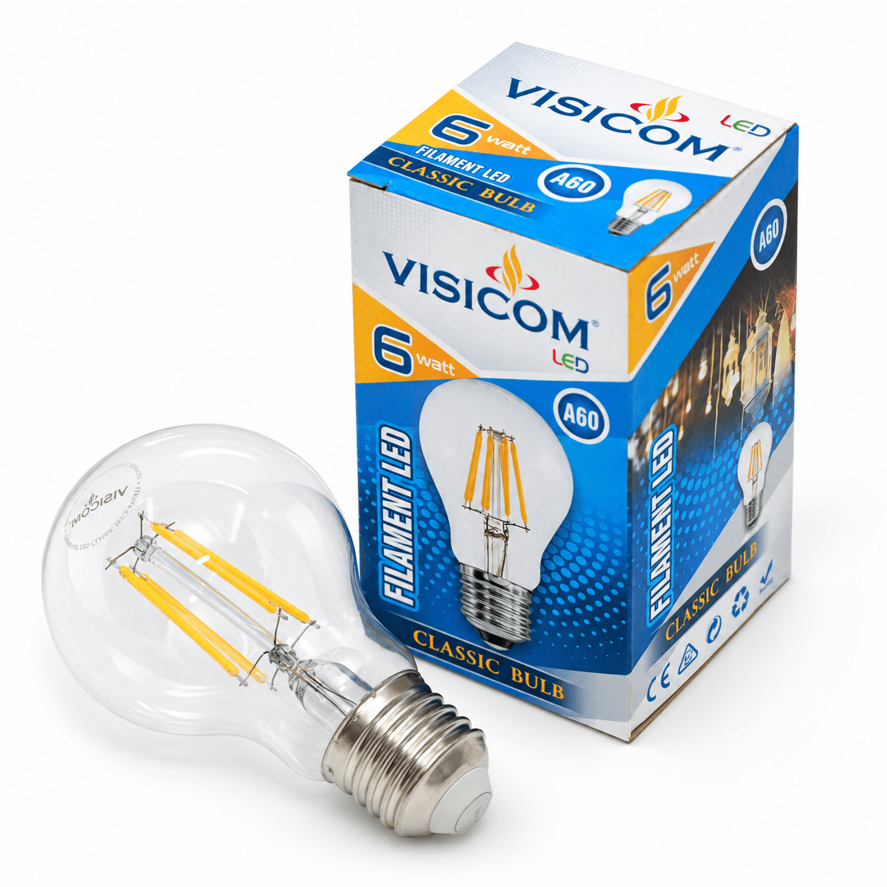 Visicom Lampu filament Classic bulb — foto katalog produk